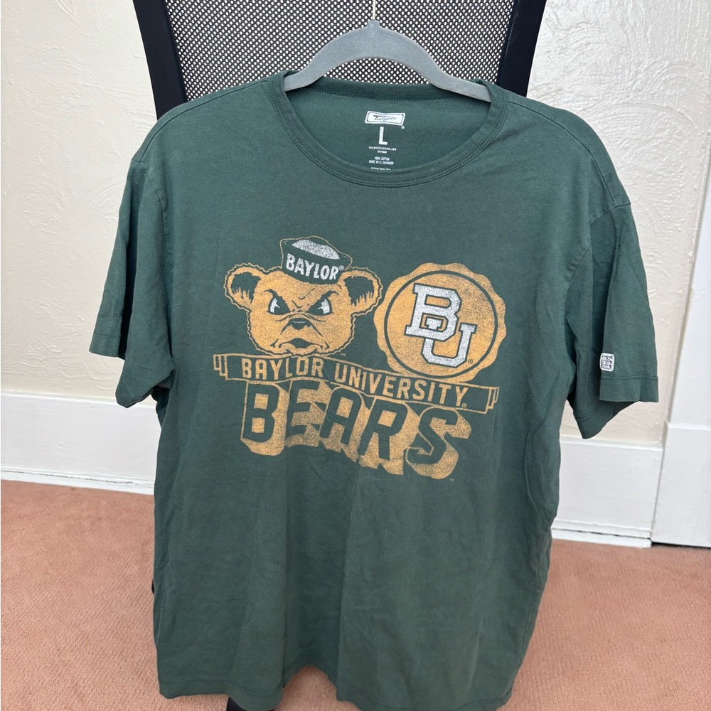 AE Tailgate Line- Baylor University Bears Unisex Green T-Shirt